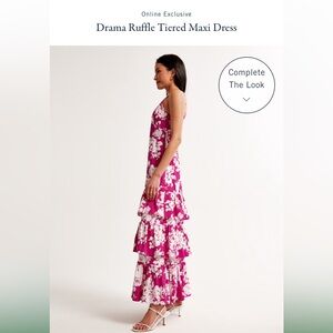 Abercrombie & Fitch Floral Ruffle Maxi Dress